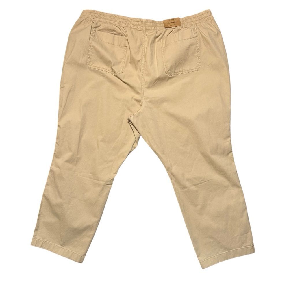 L.L. Bean Women's Lakewashed Chino Pants Mid-Rise Pull-On Ankle Plus Sz 24W NWT - Picture 3 of 9